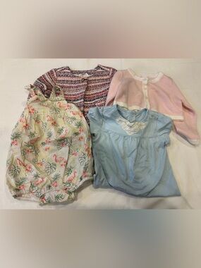 4 baby girl clothing item bundle